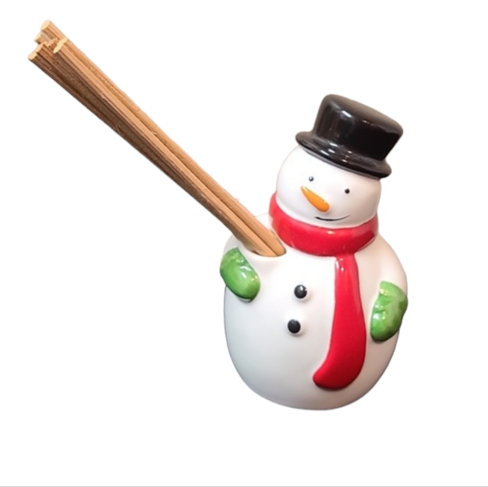 Yankee candle ceramic snowman reed diffuser